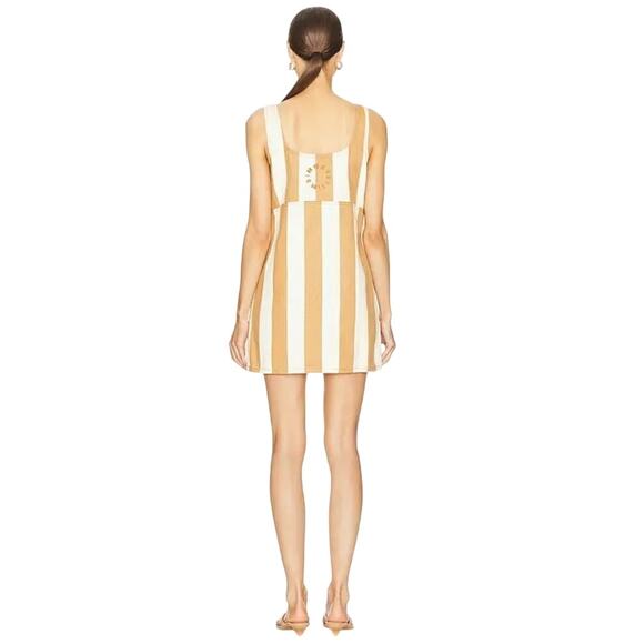 Simon Miller Denim Stripe Sahara Mini Dress Size XL - Picture 2 of 12